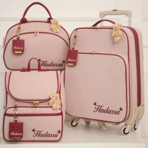 Kit Luxo de Bolsas Personalizadas Maternidade Red Details